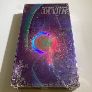 📼 VHS 1996 Sealed Star Trek Generations William Shatner Patrick Stewart